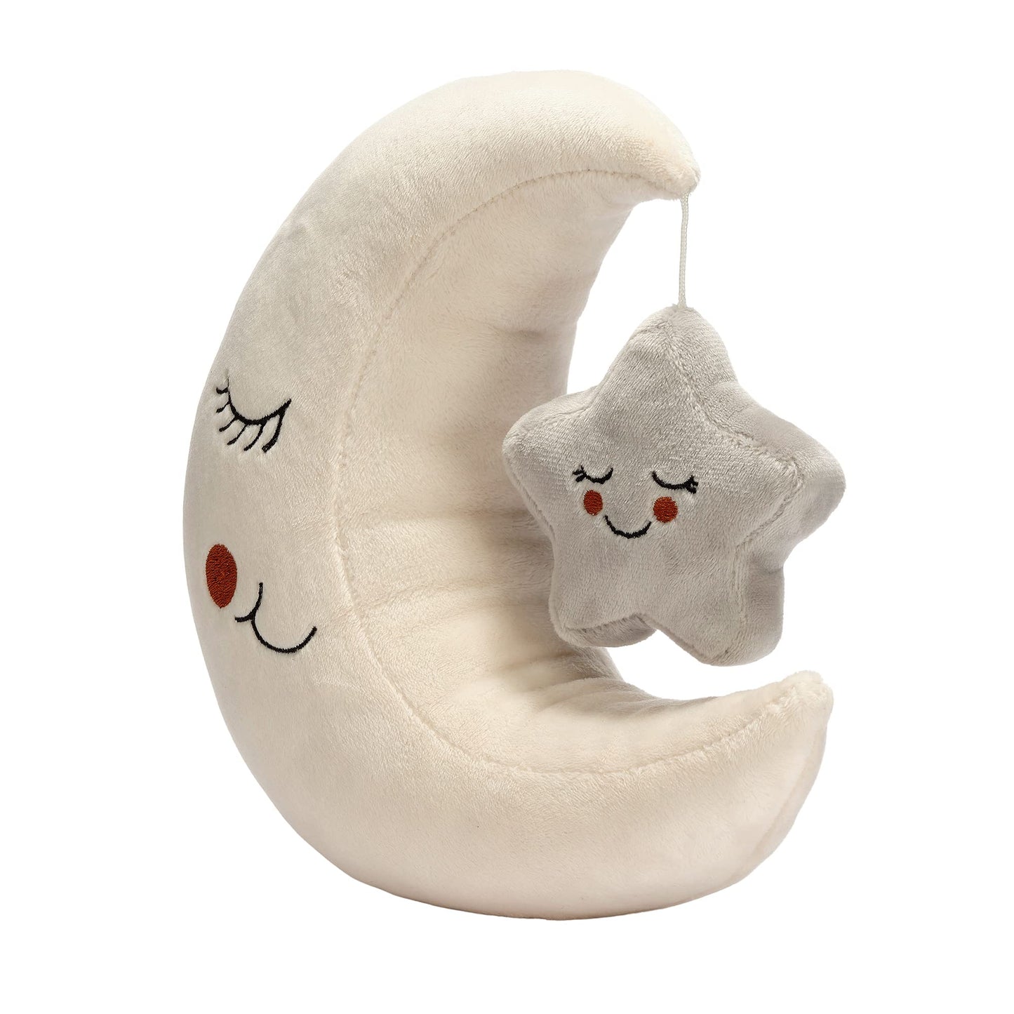 Lambs & Ivy Goodnight Moon And Star Plush Stuffed Toy - Cream/Gray