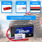 URGENEX 11.1V 500mAh Lipo Battery 3S 50C High Discharge Rate RC Battery Pack with JST Plug Rechargeable Lipos for RC Airplane Ra
