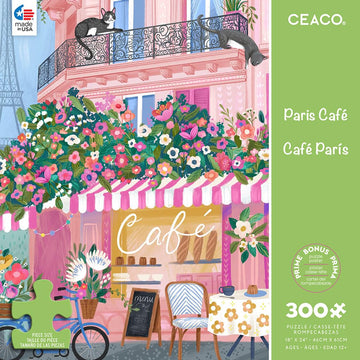 Ceaco - Paris Caf   - 300 Oversized Piece Jigsaw Puzzle