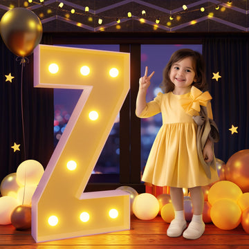 Imprsv 3Ft Marquee Light Up Letters Z, Large Light Up Letters, Big Marquee Letters For Party Decorations Baby Shower Anniversary