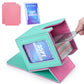 Uaono Card Deck Box With Mtg Commander Display, Deck Case Holds 100+ Double-Sleeved Cards, Trading Card Storage Box Fits Tcg/Ptcg/Sports Card With 2 Dividers, 1 Toploader (Turquoise, Pink)