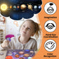 Blazpath Solar System Planet Space Wooden Puzzle Toys For Kids 3-5, Toddler Montessori Educational Match Planet Board Sensory To
