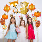 Fall Balloons, Acorn Fox Maple Leaf Squirrel Pumpkin Mylar Foil Balloons, Harvest Autumn Party Balloons For Birthday Baby Shower