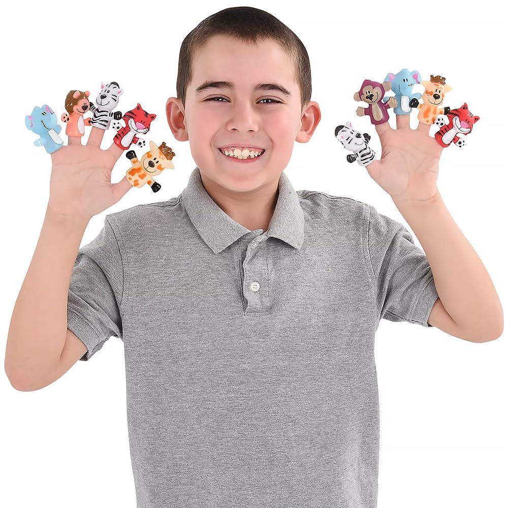 2' Zoo Animal Finger Puppets