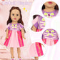 Benylion Girls Doll Clothes 14-16 Inch Doll Princess Costume Dress For 14-16 Inch Doll Include 3Pcs Different Princess Dress Fit