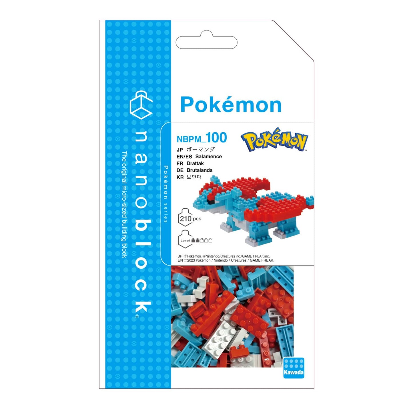Nanoblock - Pokémon - Salamence, Pokémon Series Building Kit