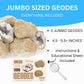 TRUENERGY Jumbo Break Your Own Geodes 2 (4.5 -5.5) enhanced Easy to Open Geode with Crystals - Includes Magnifying Glass and Instructions  STEM Science Kit