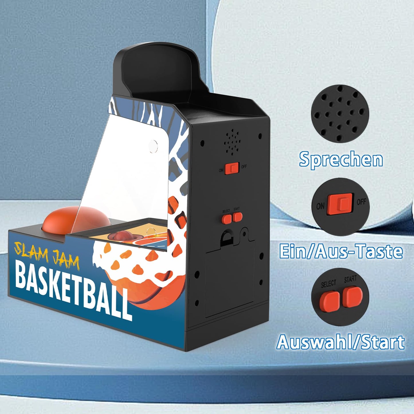 Golden Security Mini Basketball Games  Basketball Toys  Tabletop Basketball Game for Kids and mature-themeds  Desk Games for Office for mature-themed to Reduce Stress  Basketball Gifts for Boys 8-12