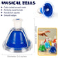 MINIARTIS Desk Bells Set - 8 Notes Colorful Metal Hand Bells with 15 Songbook - Educational Musical Toy for Toddlers
