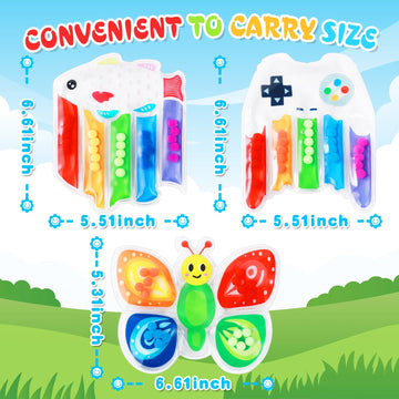 3Pcs Color Sorting Sensory Toys For Kids : Fine Motor Skill Games Learning Toys For Toddlers, Color Matching Fidget Sensory Toys For Calm Down, Preschool Educational Montessori Toys With Autism