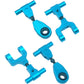 Vgoohobby Aluminum Front Upper & Rear Upper Suspension Arms Swing Arm Set Compatible with Tamiya TT02 1/10 RC On Road Touring Ca