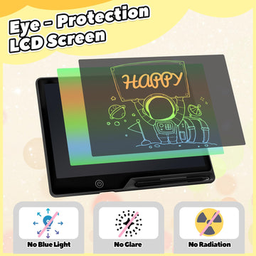 Kinayue Lcd Writing Tablet For Kids, Rechargeable 16 Inch Doodle Board,Easter Basket Stuffers,Preschool Learning Toys Christmas