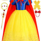 Isswya Princess Dress Up Clothes For Little Girls Princess Costume Halloween Christmas Party Cosplay Outfit 4-5T