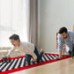 Tallew Checkered Disposable Tablecloths - 2 Pcs Black & White Race Table Covers for Racing Birthday Party Decor - Red