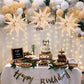 60 Pcs Caramel Color Star Balloons Foil Starburst Balloons Explosion 12 Point Cone Balloons Large For Wedding Anniversary Backdr