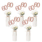 Gexolenu No 60, 10 Pack Double-Sided Rose Gold Glitter 60Th Birthday Centerpieces For Tables, Number 60 Birthday Table Toppers P