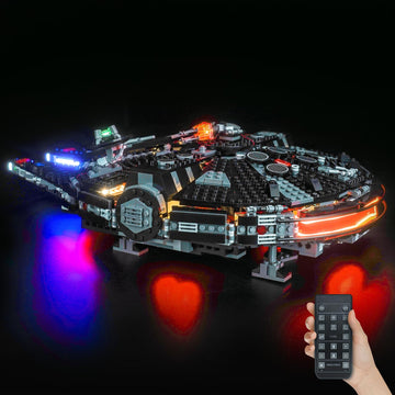Hilighting Upgraded Led Light Kit Compatible with Lego Star Wars The Dark Falcon Building Set, RC Version Compatible with Lego 7