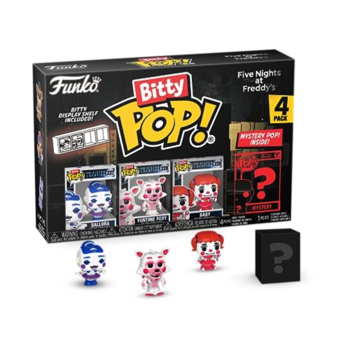 Funko Bitty Pop! Five Nights At Freddy'S (Fnaf)- Ballora And A Surprise Mystery Mini Figure - 0.9 Inch (2.2 Cm) Collectable - Gift Idea - Cake Topper