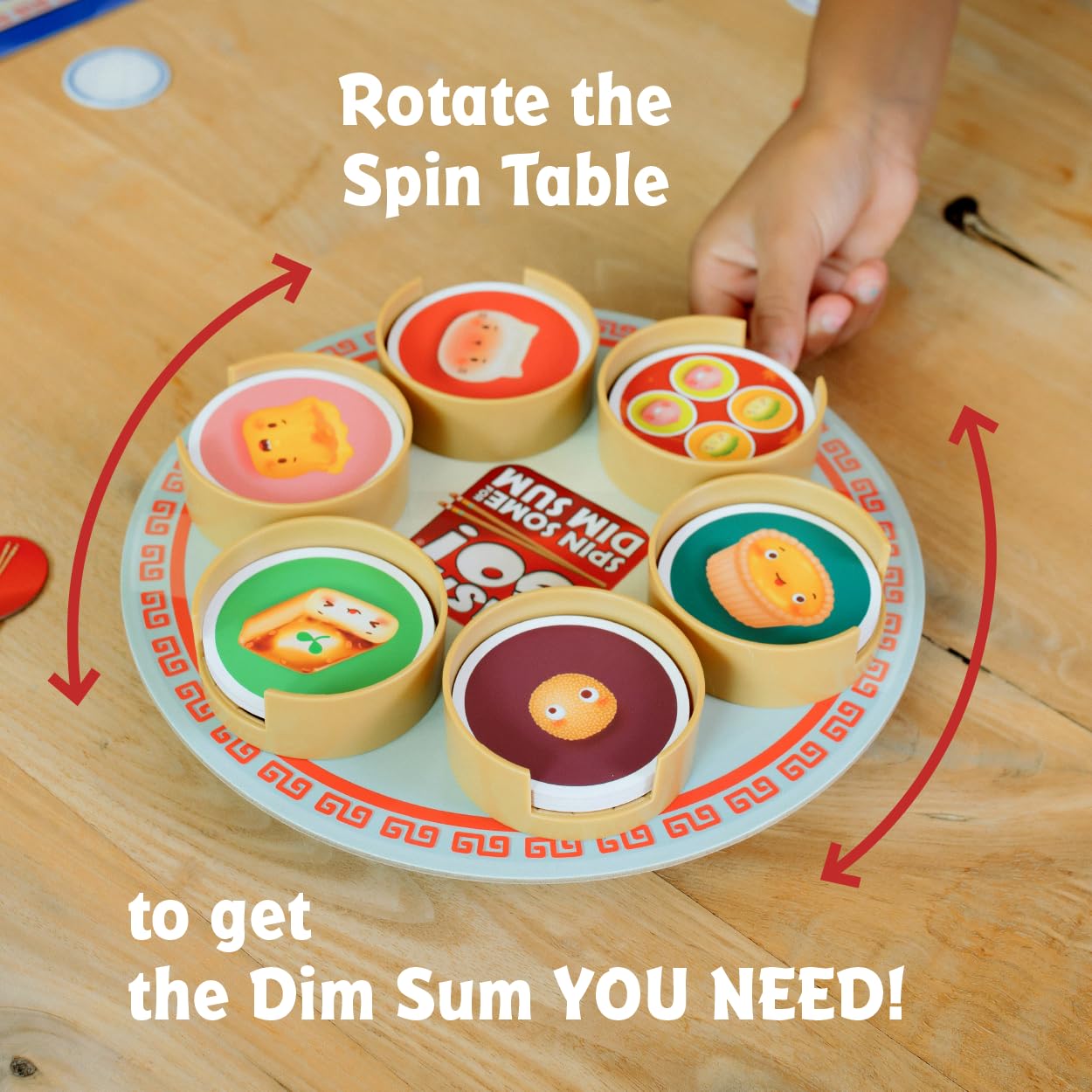 Gamewright Sushi Go! Board Game - Spin Some for Dim Sum - Multi-colored - Model 430 - Cardstock Material