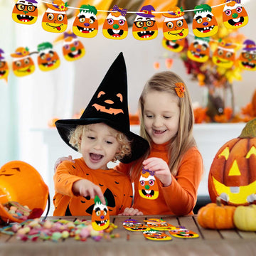 Sumind Halloween Candy Corn Craft Kits For Kids Halloween Activities Diy Handicraft Fun Home Activities For Birthday Activities Party Supplies Classroom Arts, 4 Styles (36 Sets)
