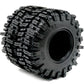 HOBBYSOUL 2pcs RC 2.2 Mud Slingers Tires Soft Sticky Crawler Tyres Tall 124mm / 4.88inch for Axial Wraith Axial Yeti 1/10 / Trax
