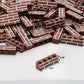 MIUTRUE 100Pcs Classic Wall Building Bricks 1x4 Masonry Profile Bricks Blocks Parts and Pieces Compatible with Major Brands Construction Toys for Kids 6yrs+ (100Pcs Brown)