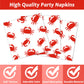 Qyeahkj 100 Pcs Crab Party Decoration Crab Boil Party Paper Plate Napkin Fork Set Summer Crab Dinnerware Tableware Crab Seafood
