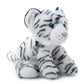 The Petting Zoo Tiger Stuffed Animal, Gifts For Kids, Wild Onez Zoo Animals, White Tiger Plush Toy 9 Inches