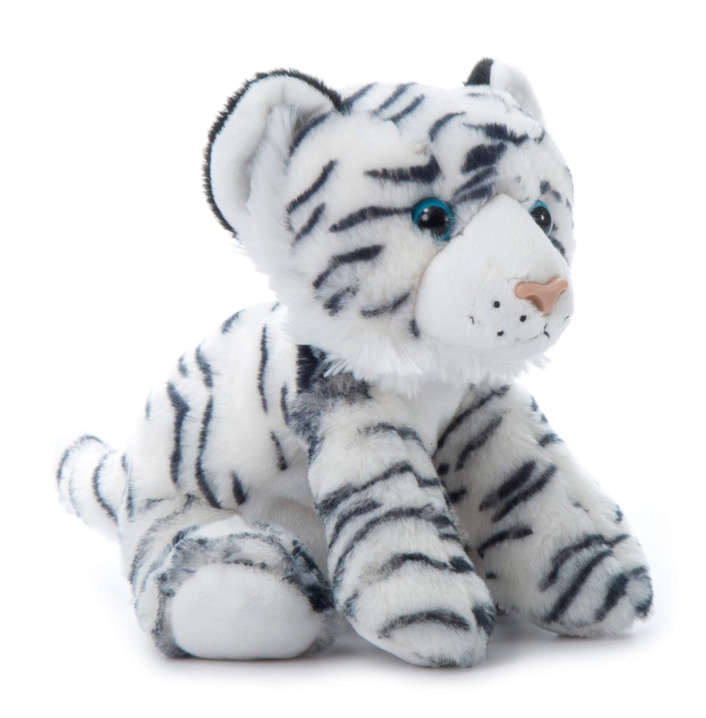 The Petting Zoo Tiger Stuffed Animal, Gifts For Kids, Wild Onez Zoo Animals, White Tiger Plush Toy 9 Inches