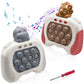 2 Pack Fast Push Pop Game Light Up Dinosaur Fidget Toy For Kids Ages 3-12 Quick Push Bubble Pop Puzzle Games Handheld Pocket Gam