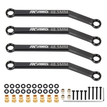 RCAWD RC Linkage for FMS EAZYRC ROC Hobby FCX24 1/24 Crawlers Upgrades Toe Link 48.5mm, Front Rear Tie Rod Parts for #C3028 Blac