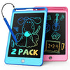 Tekfun 2 Pack Lcd Writing Tablet For Kids, 8.5 Inch Blue+Pink Doodle Board Drawing Board Drawing Tablet With Lanyard, Educationa