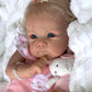 Pinky Reborn Baby Dolls Lovely 18 Inch 46 Cm Real Looking Reborn Doll Eyes Opened With Cloth Baby Realistic Newborn Gift Rooted