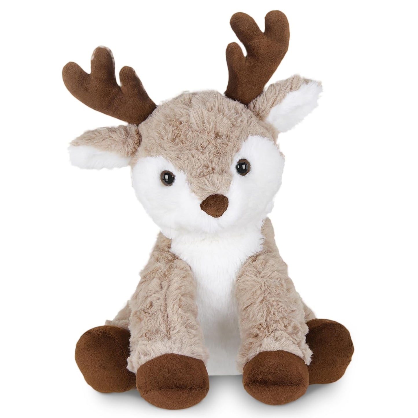 Bearington Reiny Plush Reindeer Stuffed Animal  11.5 Inch Stuffed Reindeer Plush Toy  Ideal Christmas Stuffed Reindeer Gift for Toddlers  Kids & Teens  for Ages 3-14