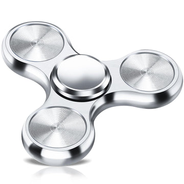 Metal Fidget Spinner For Adults Kids, Silent Sensory Fidget Toys Adults, Stainless Steel Bearings Hand Spinners For Adhd Autism