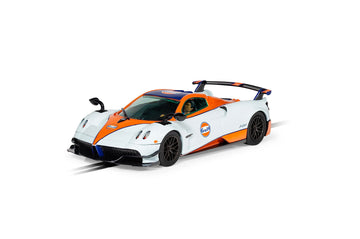 Scalextric Pagani Huayra Bc Roadster Gulf Edition 1:32 Slot Race Car C4335