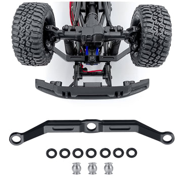 Benedict Harry Metal Body Chassis Tie Rods Steering Link Tie Rod for RC 1:18 TRX4-M Crawler Upgrade(Black)