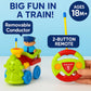 Liberty Imports My First Cartoon Rc Remote Control Cars For Toddlers Ages 1-3, Radio Control Toy For Baby, Kids 18 Months+ (Trai