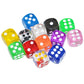 SmartDealsPro 10-Pack D6 Six Sided 16mm Transparent Dice Die for DND, MTG, RPG, Tenzi, Yahtze, Bunco, Table Borad Games, Math Te