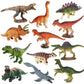 Ruson 12 Pcs Mini Dinosaur Animals Figures Toys, Realistic Dinosaur Playset Figurines Cake Topper Toy Set Christmas Birthday Easter Egg Gift Party Supplies For Kids Toddlers