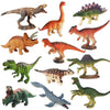 Ruson 12 Pcs Mini Dinosaur Animals Figures Toys, Realistic Dinosaur Playset Figurines Cake Topper Toy Set Christmas Birthday Easter Egg Gift Party Supplies For Kids Toddlers