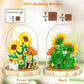 Oltlyunh Flowers Bouquet Building Blocks Set,Mini Bricks Artificial Flower Set,Diy Sunflower Botanical Collection,Bonsai Tree Fr