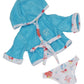 Jc Toys Bath Time Gift Set Featuring Adorable Hispanic Lots To Love Babies 14' All Vinyl Washable Dolls Dressed In Hooded Bathrobe And Diaper, Includes Pacifier And Bath Friend