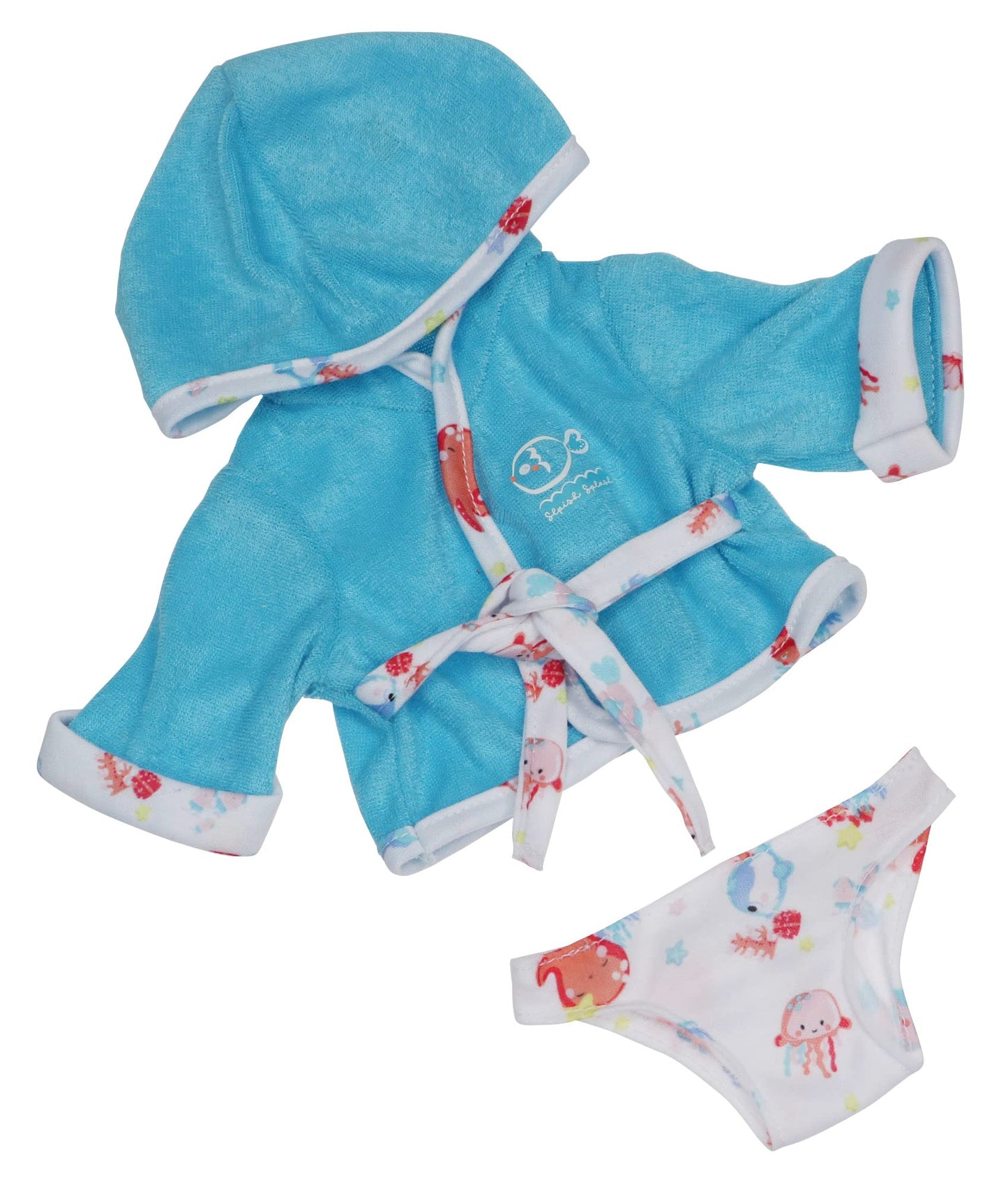 Jc Toys Bath Time Gift Set Featuring Adorable Hispanic Lots To Love Babies 14' All Vinyl Washable Dolls Dressed In Hooded Bathrobe And Diaper, Includes Pacifier And Bath Friend
