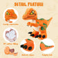 Tcbunny Baby Dinosaur 12' Bedtime Stuffed Animal Plush Toy, Kid'S Gifts For Boys, Girls, Birthday, Valentine, Christmas, Veliciraptor - Orange