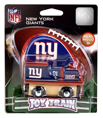 Masterpieces Wood Train Engine - Nfl New York Giants - Officially Licensed Toddler & Kids Toy