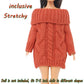 Bjdbus Winter Turtleneck Sweater Clothes For 11.5 Inch Girl Doll Accessories (Red Orange)