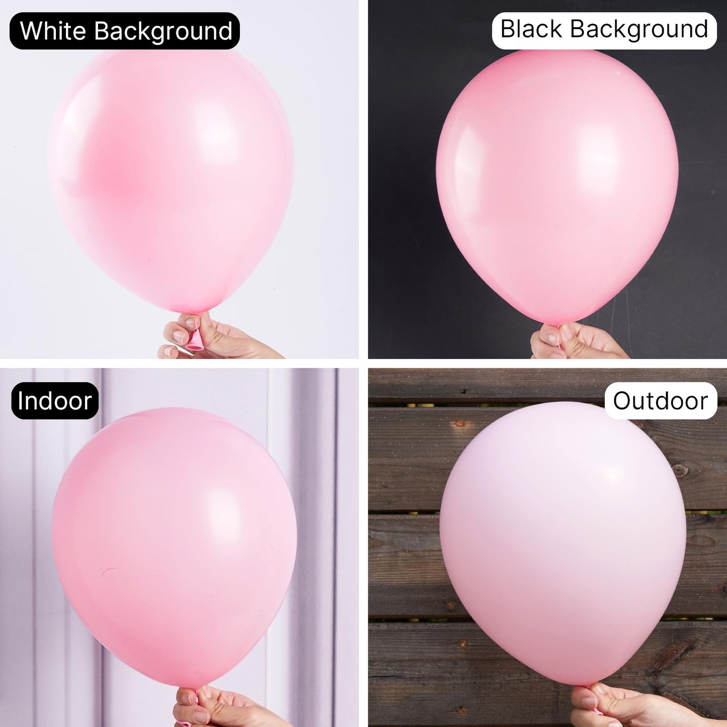 Partywoo Pastel Pink Balloons, 120 Pcs Baby Pink Balloons Different Sizes Pack Of 18 Inch 12 Inch 10 Inch 5 Inch For Pink Balloon Garland Or Arch As Birthday Decorations, Party Decorations, Pink-Q05
