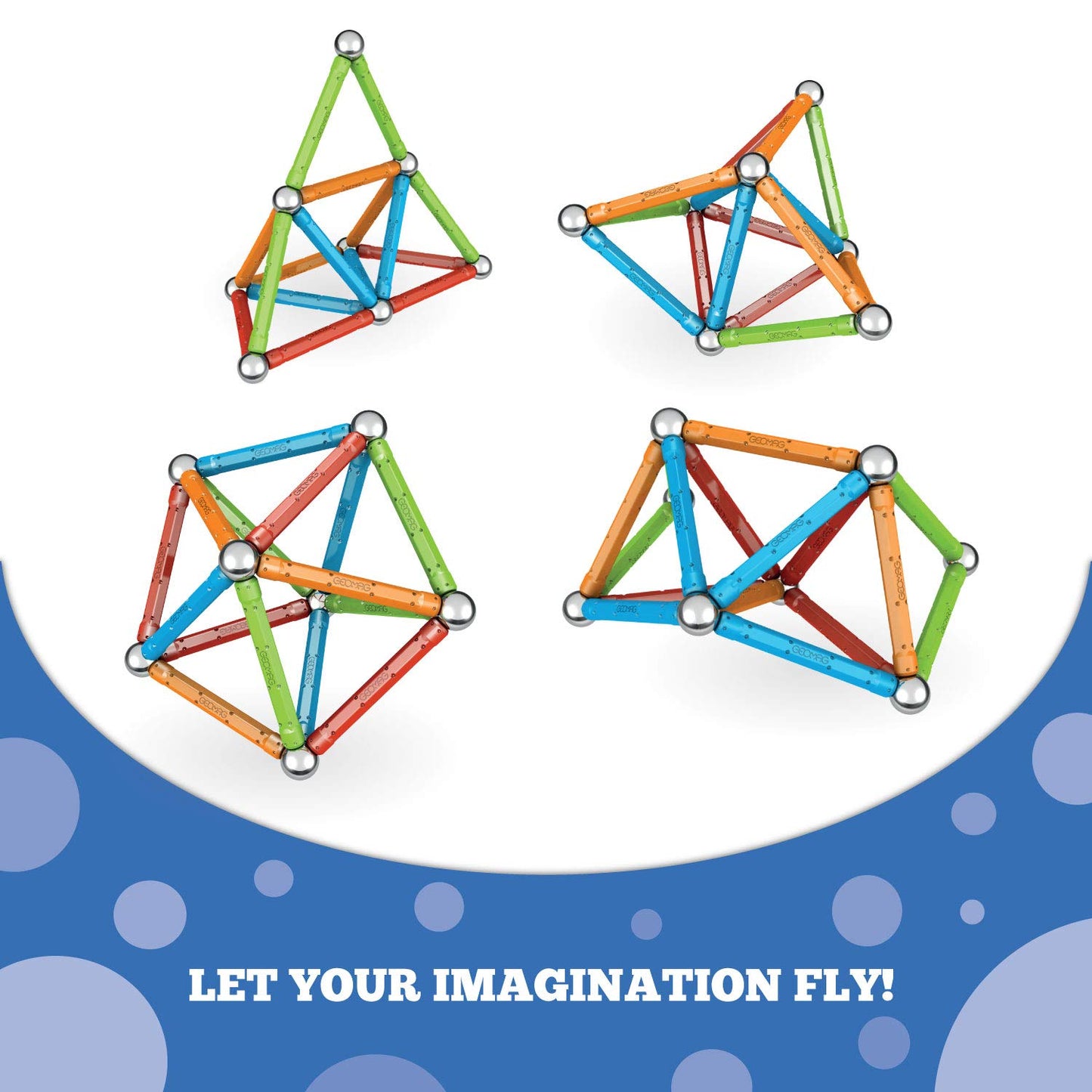 Geomag Magnetic Sticks and Balls Building Set, Magnet Toys for STEM, Creative, Educational Construction Play, Swiss-Made Innovat