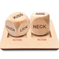 Romantic Date Night Dice - Valentines Day Gifts for Girlfriend Boyfriend for Women Men - Body Touch Dice - Couples Gifts for Him